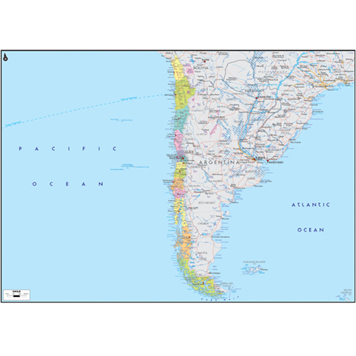 칠레(chile map)지도
