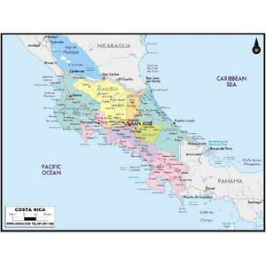 코스타리카(costarica map)지도
