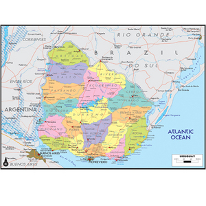 우루과이(uruguay map)