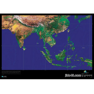 동남아시아 위성지도