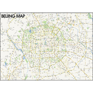 (외국도시지도 제작사례) 중국 베이징(북경)지도 제작 
