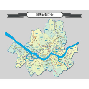 서울시 행정관할구역도 - 코팅형 