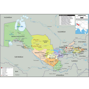 우즈베키스탄(uzbekistan map)지도