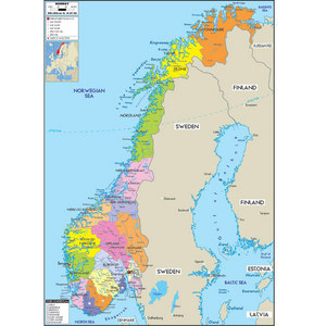 노르웨이(norway map)지도