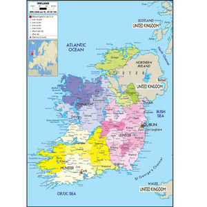 아일랜드(ireland map)지도