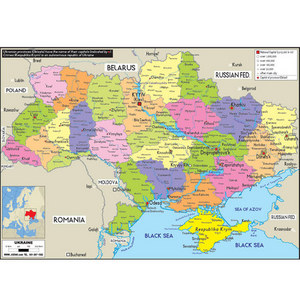 우크라이나(ukraine map)지도