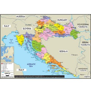 크로아티아(croatia map)지도